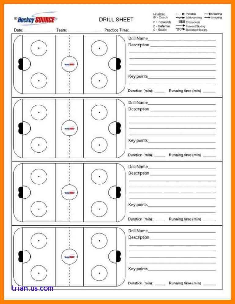 Ice Hockey Practice Plan Template