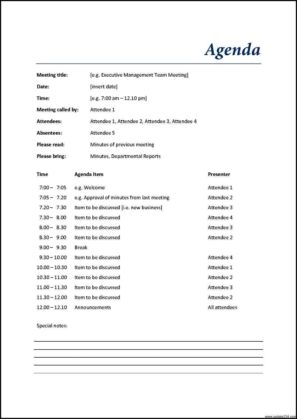 001 Meeting Agenda Template Word Ideas Unusual 2010 Document Regarding Agenda Template Word 2010