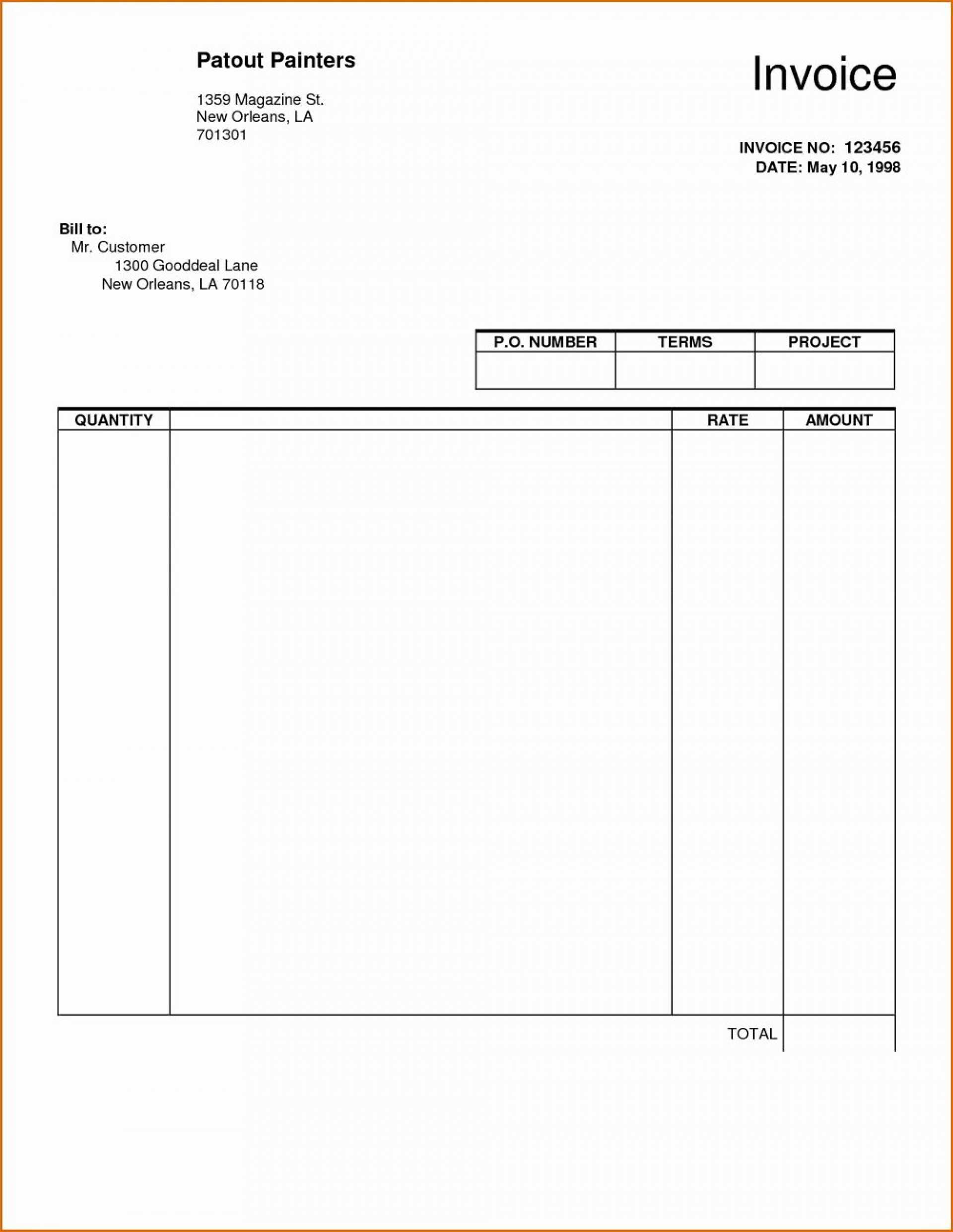 001 Template Ideas Invoice Microsoft Word Impressive Doc For Invoice Template Word 2010