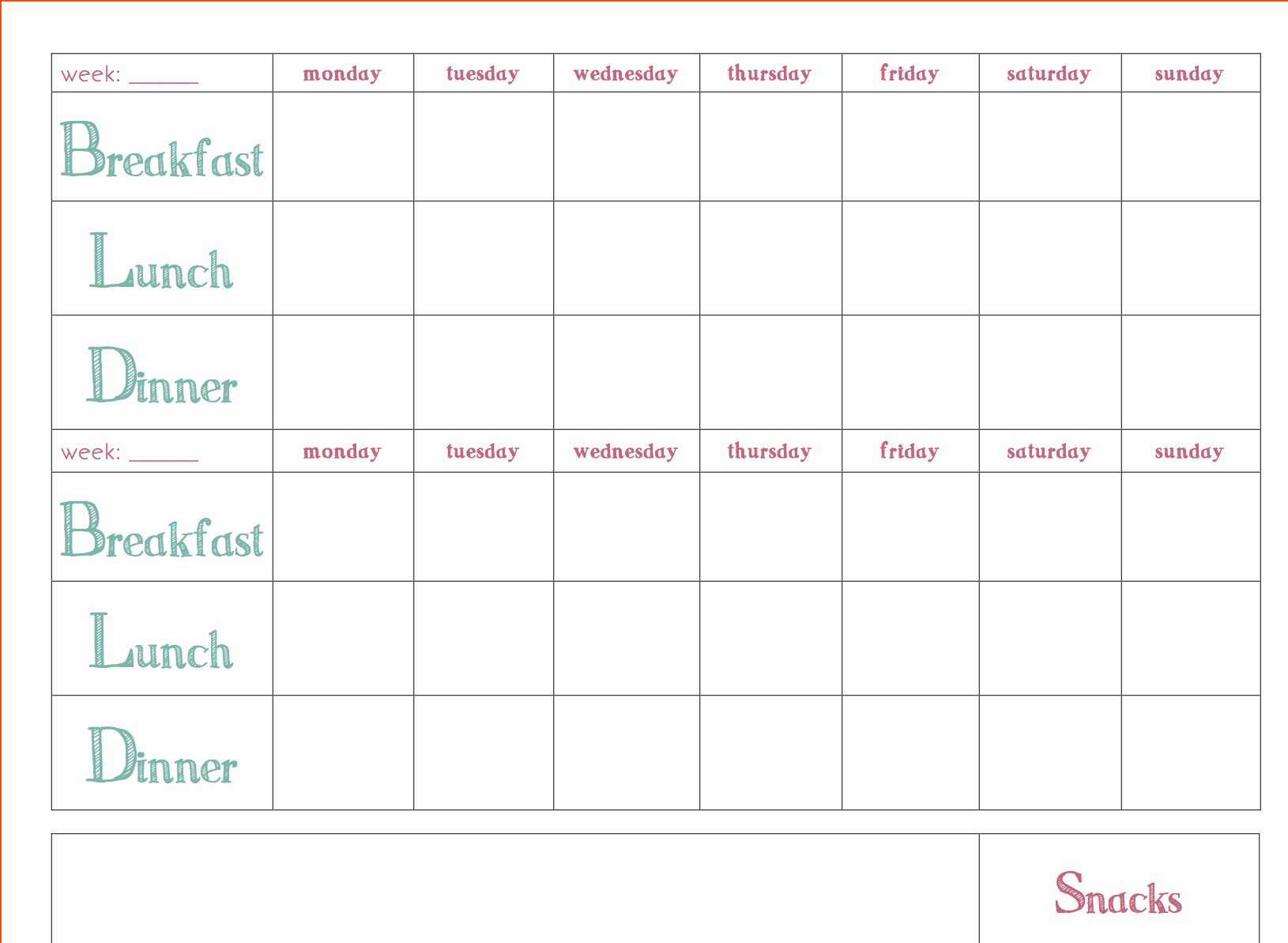 002 Template Ideas Meal Plan Word Unique Doc Daily Document With Regard To Menu Planning Template Word