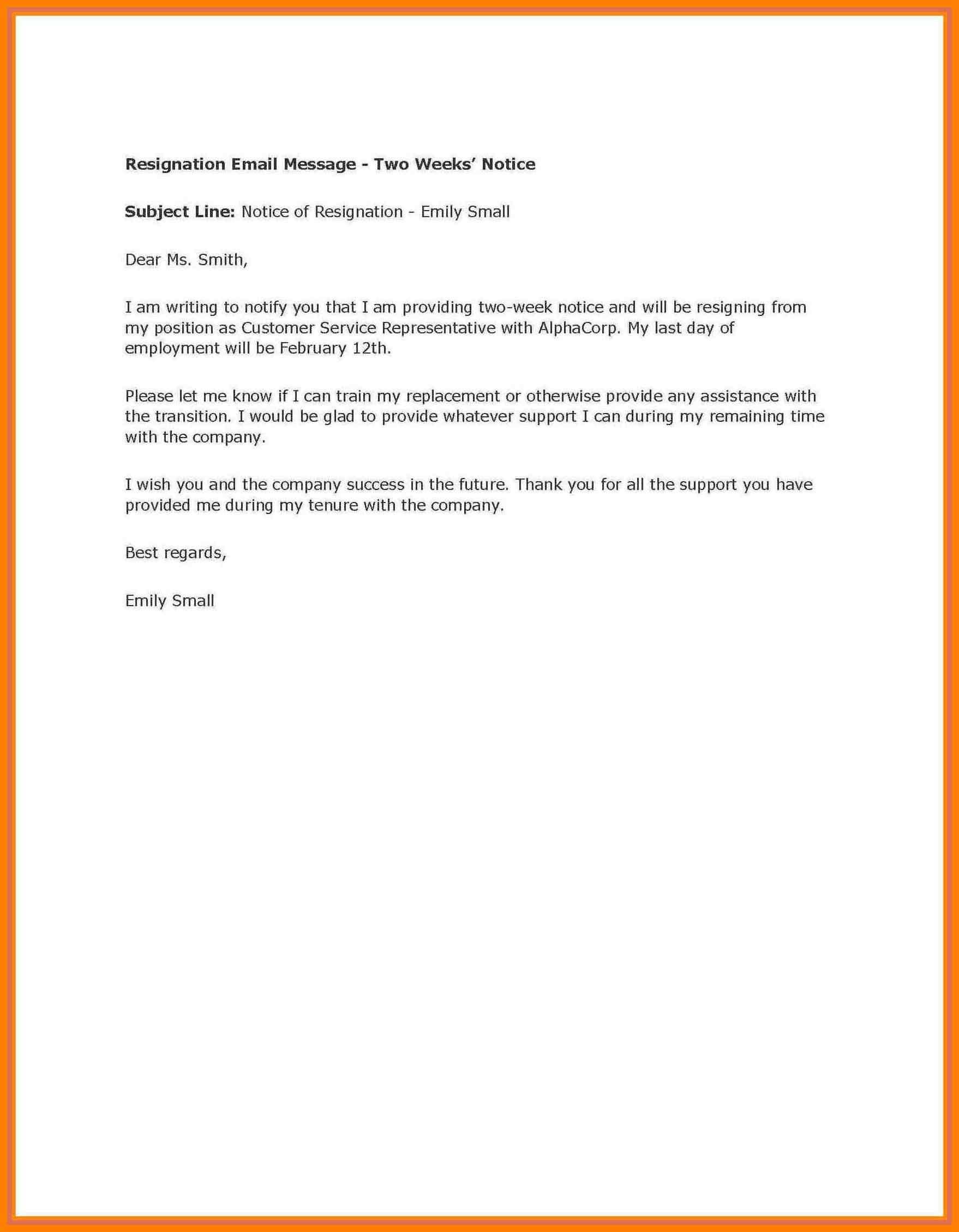 002 Week Notice Template Word Ideas Two Weeks Letter Example Throughout 2 Weeks Notice Template Word