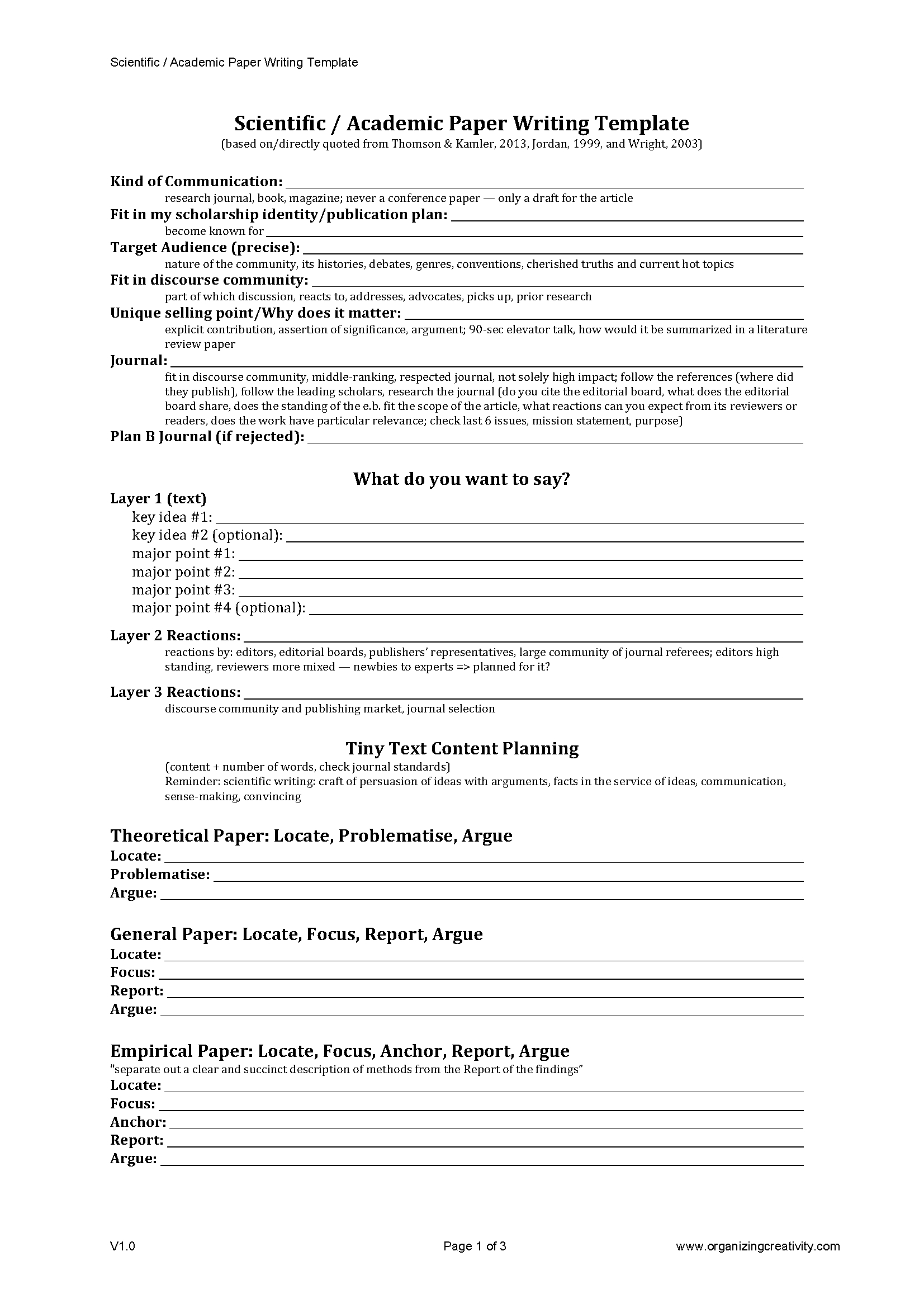 004 Academic Research Paper Template Scientific Writing Page Regarding Research Report Sample Template