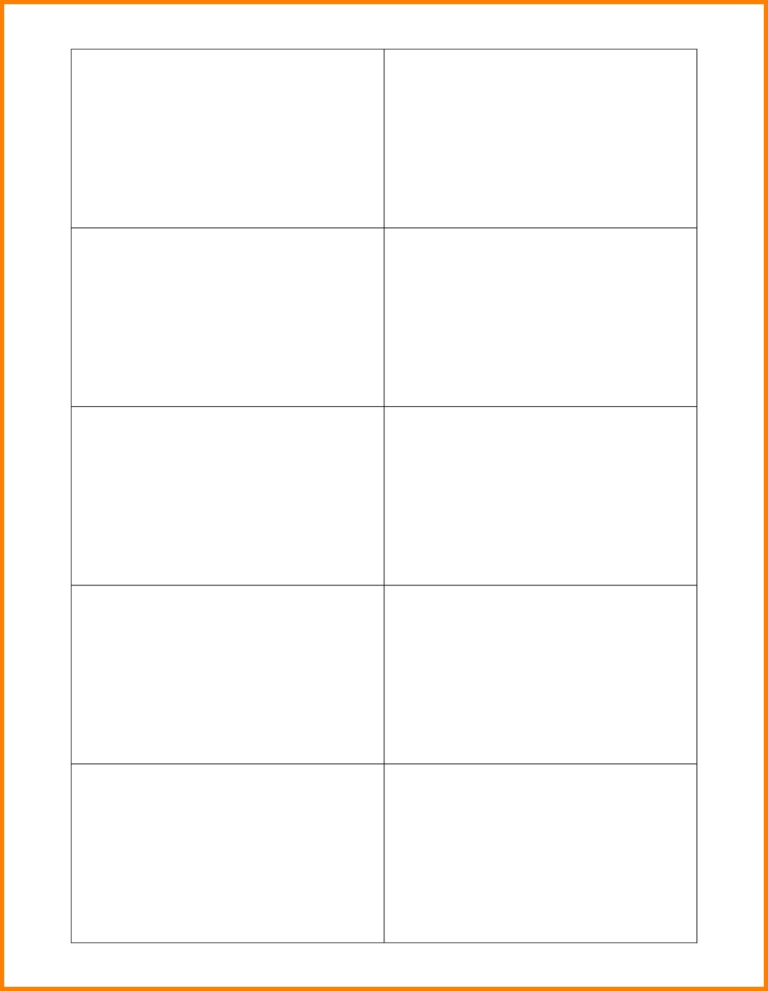 4X6 Note Card Template