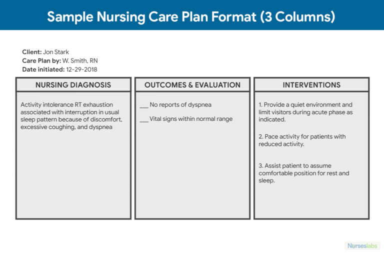 010 Nursing Care Plan Template Unbelievable Ideas Templates inside