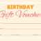 011 Free Birthday Gift Certificate Templates Voucher With Regard To Present Certificate Templates