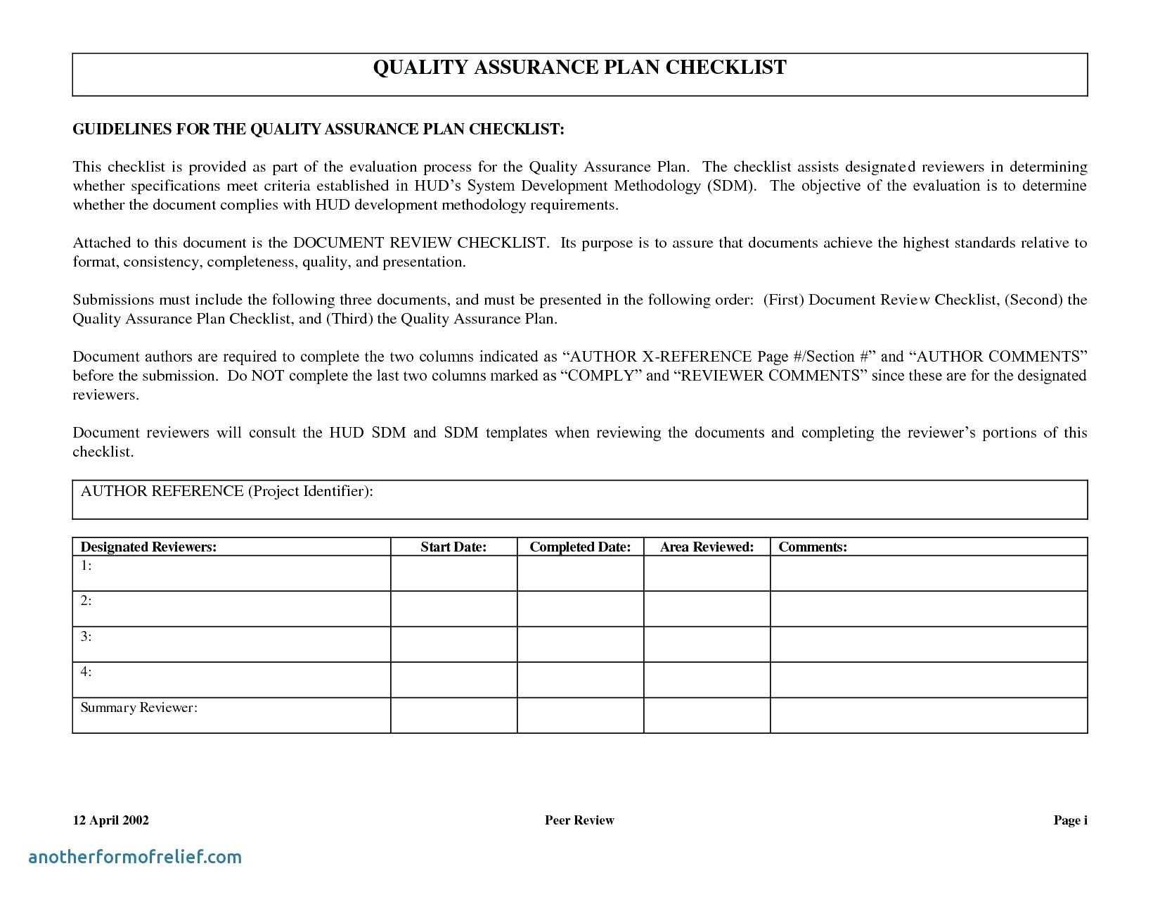 017 Qc Plan Template Software Quality Assurance Report For Software Quality Assurance Report Template