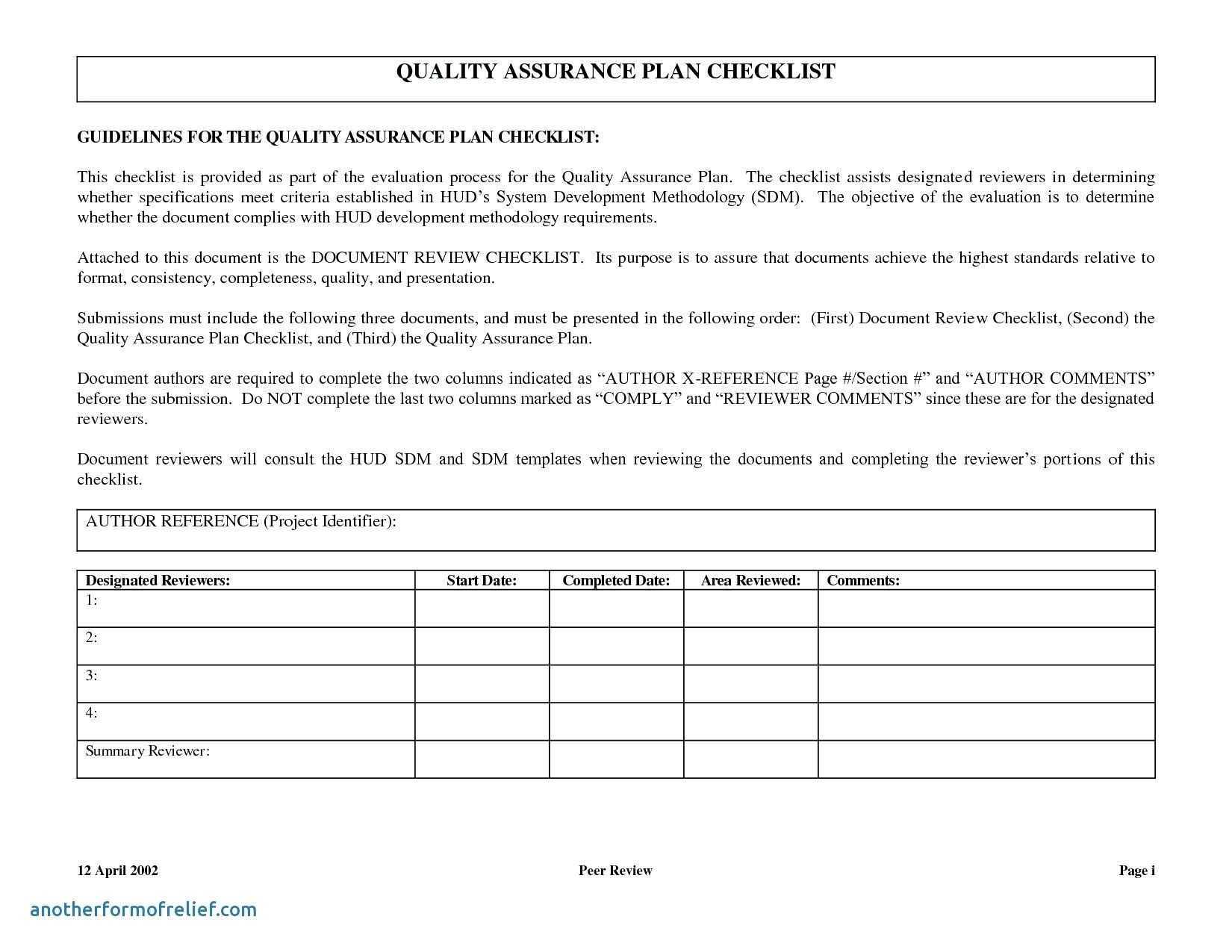 017 Qc Plan Template Software Quality Assurance Report For Software Quality Assurance Report Template