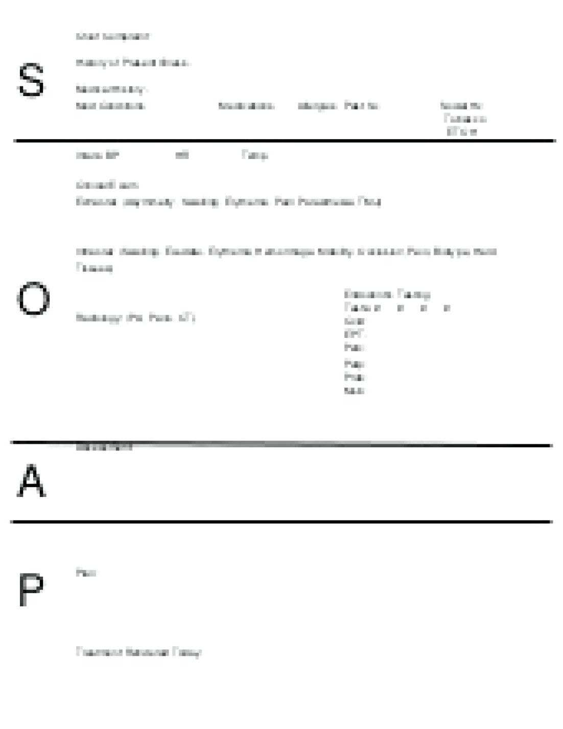 018 Blank Soap Note Template Perfect Ems Format Staggering In Blank Soap Note Template