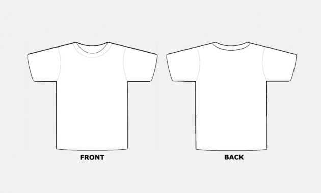 018 Blank Tshirt Template Pdf T Shirt Templates Free In within Blank Tshirt Template Pdf