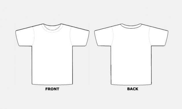 018 Blank Tshirt Template Pdf T Shirt Templates Free In within Blank Tshirt Template Pdf