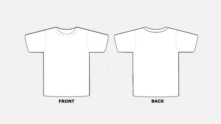 Blank Tshirt Template Pdf - Professional Template