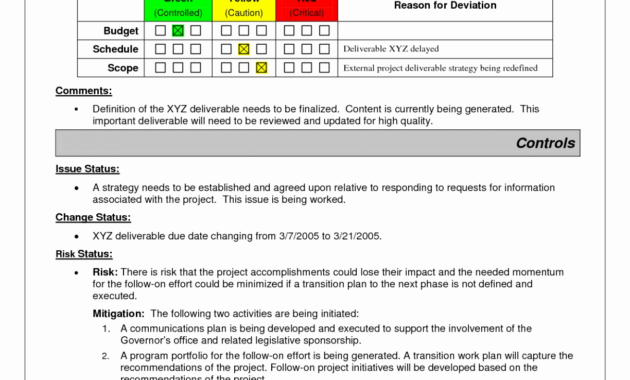 018 Project Status Report Template Excel Software Testing throughout Project Status Report Template Word 2010