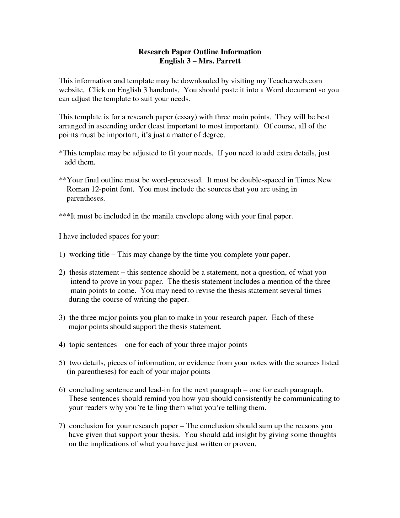 019 Examples Of Thesis Statements For Researchs Template In Word Apa Template 6Th Edition