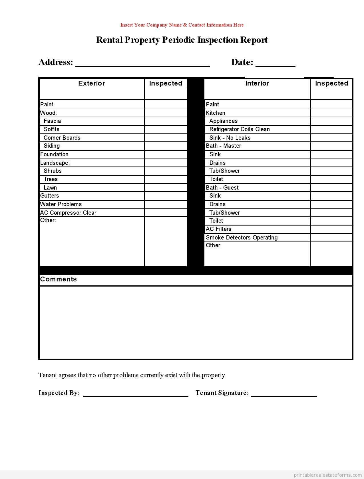 023 Template Ideas Home Inspection Checklist Surprising Pertaining To Commercial Property Inspection Report Template