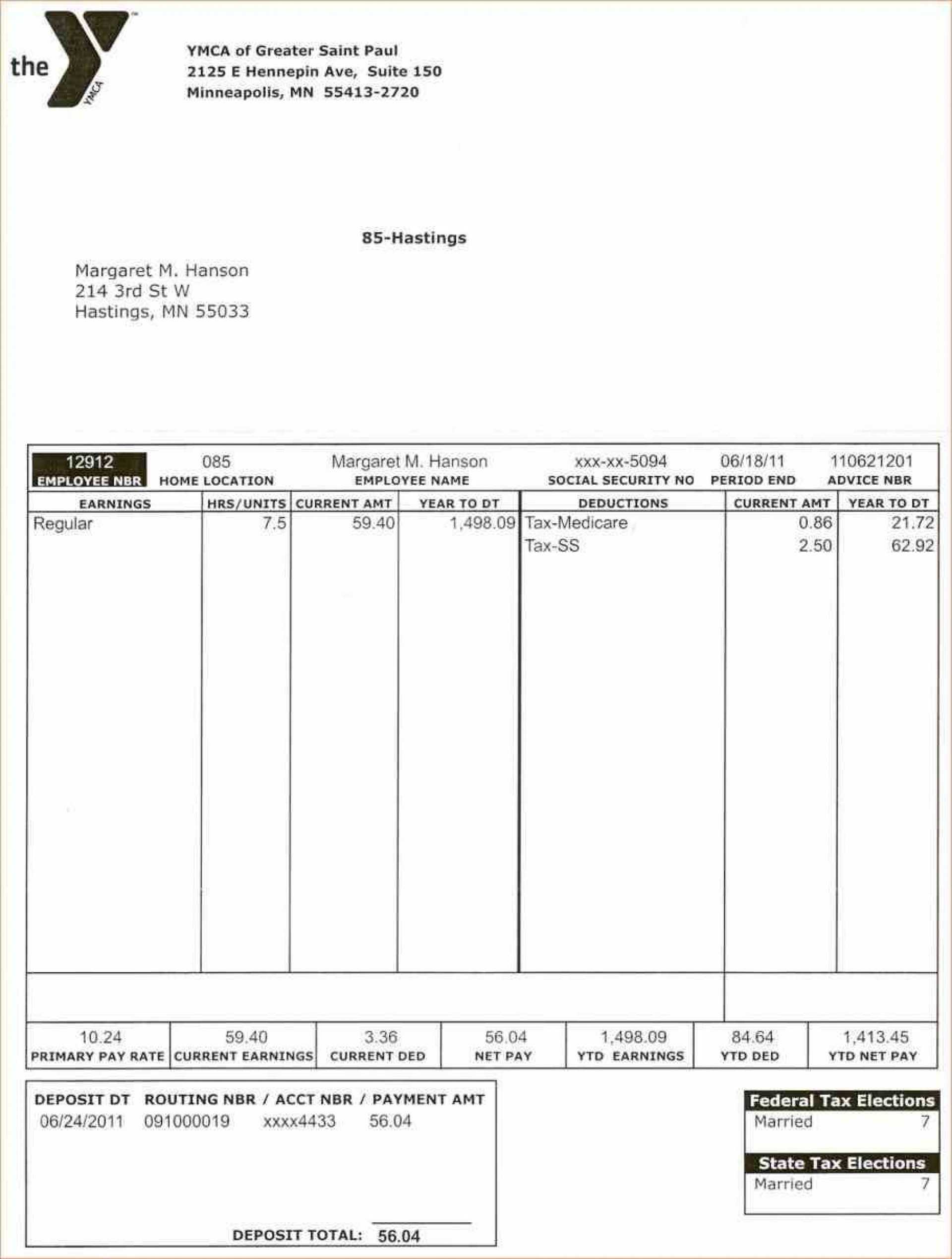 024 Blank Pay Stubs Template Ideas Striking Paycheck Stub With Blank Pay Stub Template Word