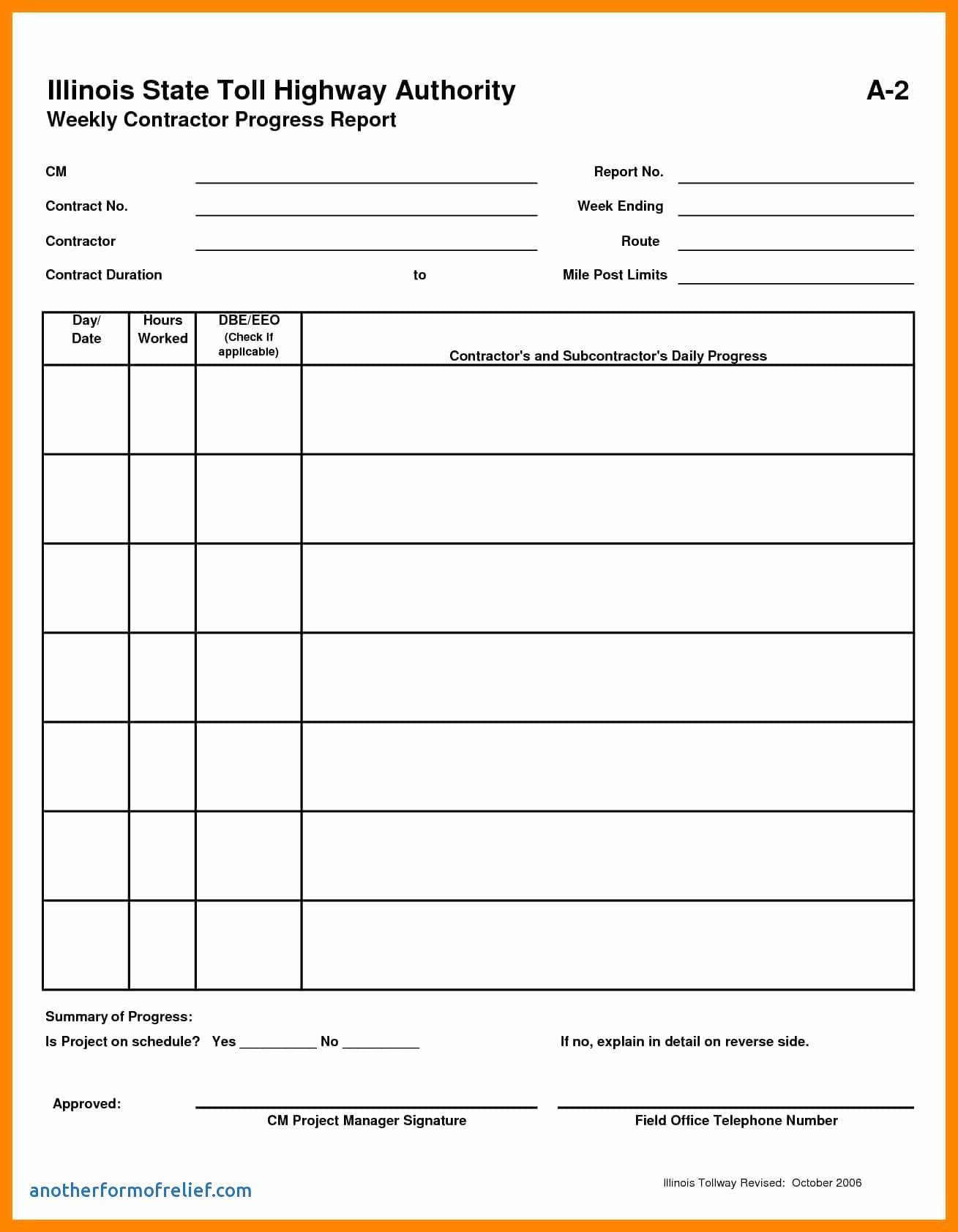 037 Status Report Template Excel Contract Management Regarding Daily Project Status Report Template
