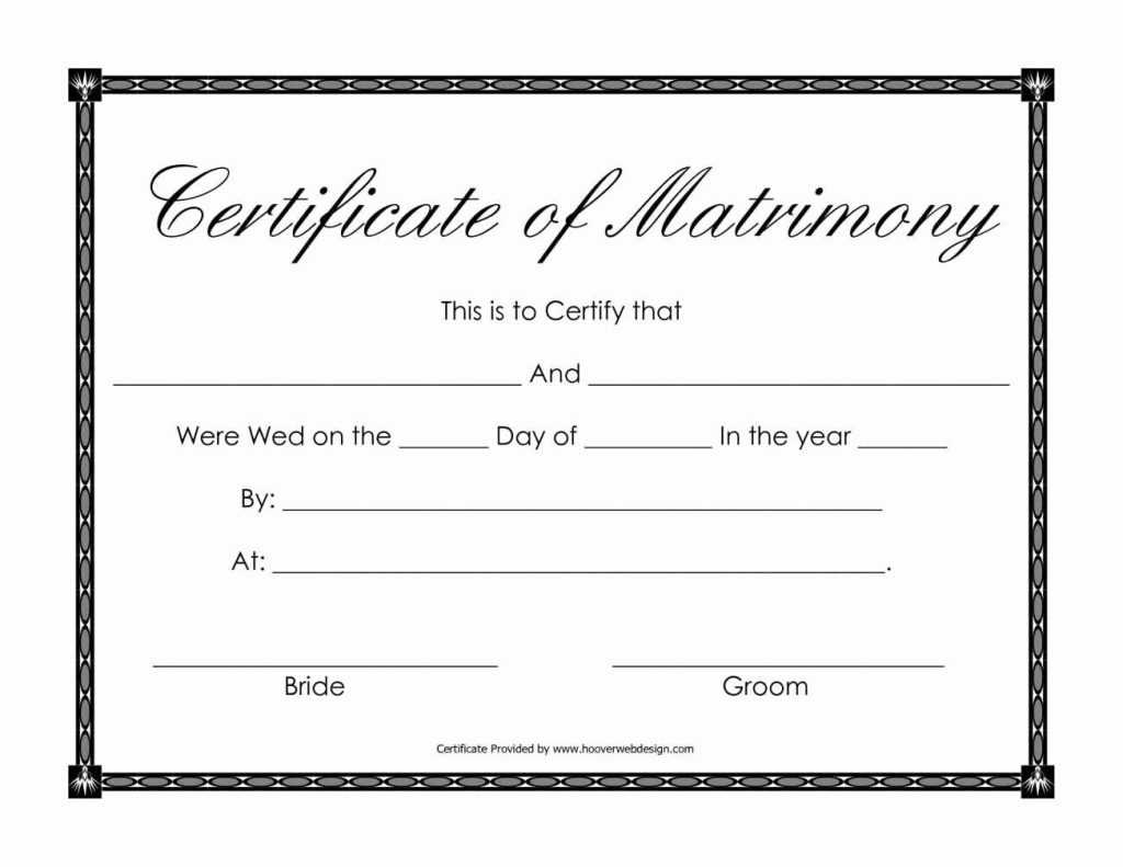 10 Married Certificate Template | Resume Samples Regarding Blank Marriage Certificate Template