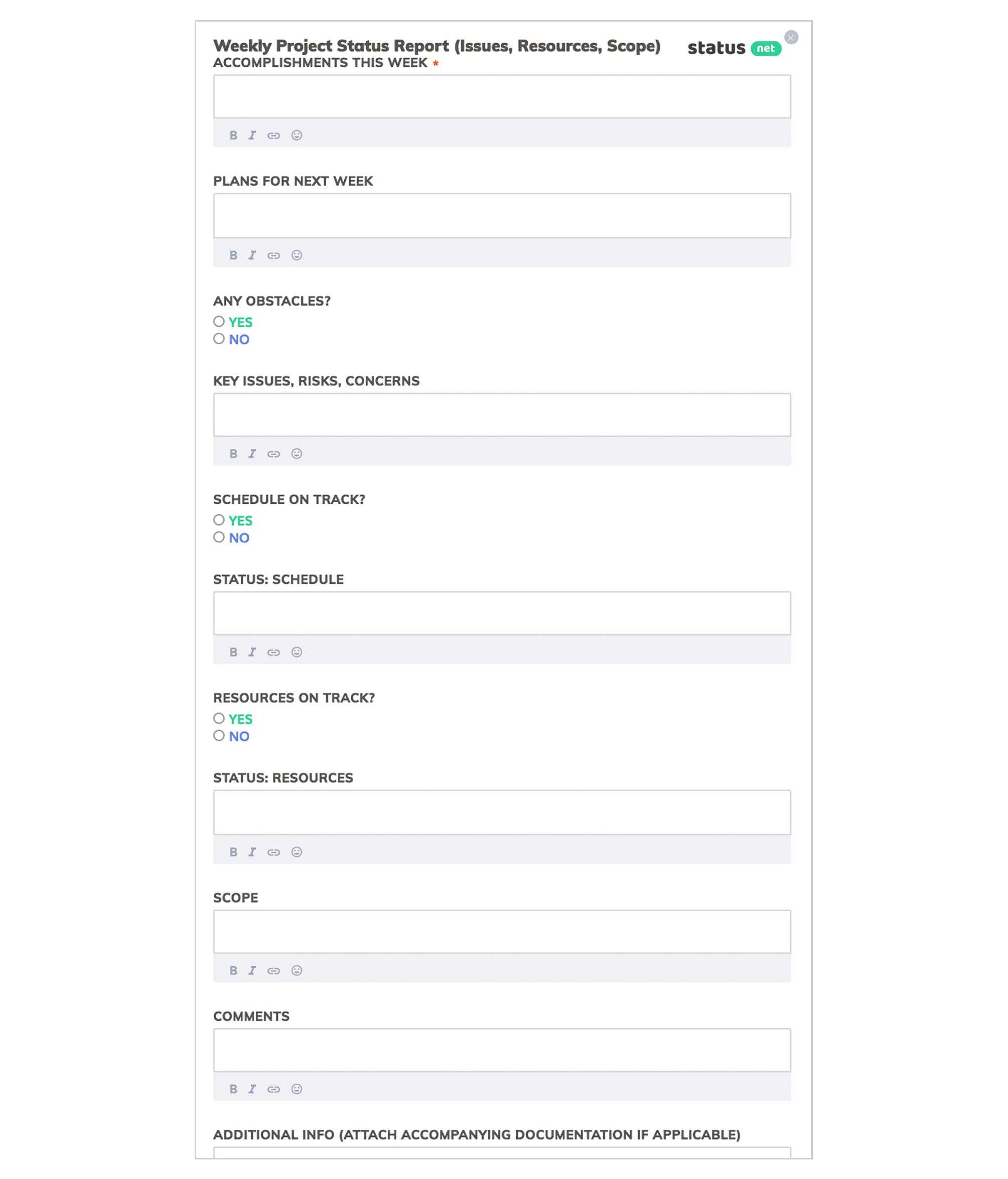 10 Outstanding Templates Of Weekly Reports | Free Download In Monthly Health And Safety Report Template