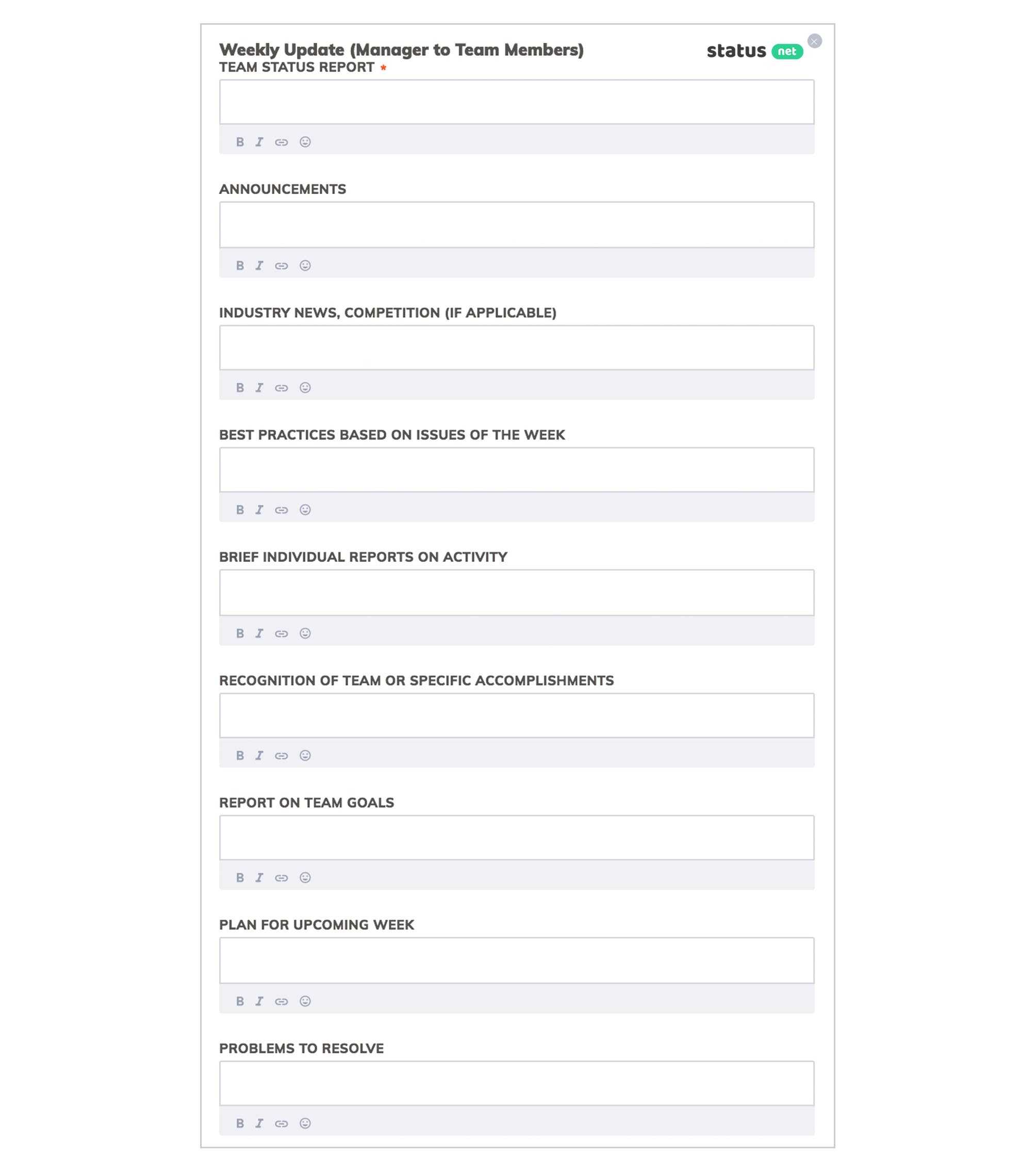 10 Outstanding Templates Of Weekly Reports | Free Download Intended For Sales Manager Monthly Report Templates