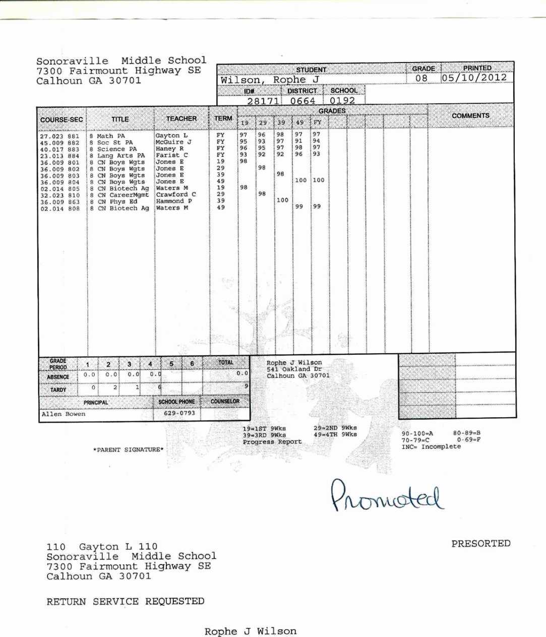 10 Progress Reports For Students Template | Resume Samples Throughout Report Card Template Middle School