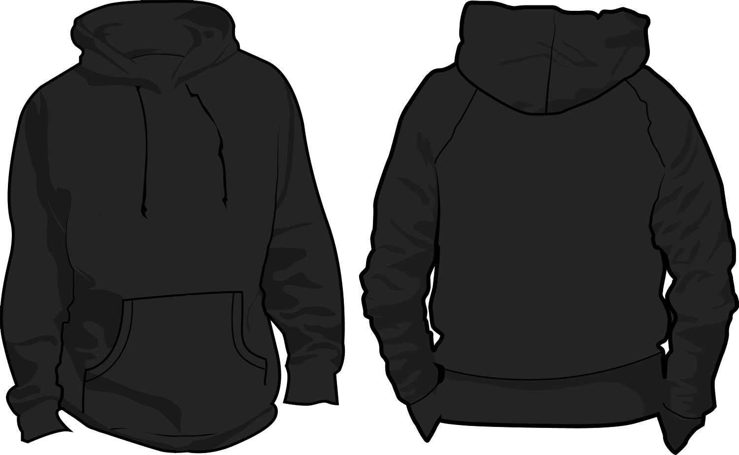 10 Pullover Hoodie Template Images – Black Blank Hoodie With Blank Black Hoodie Template