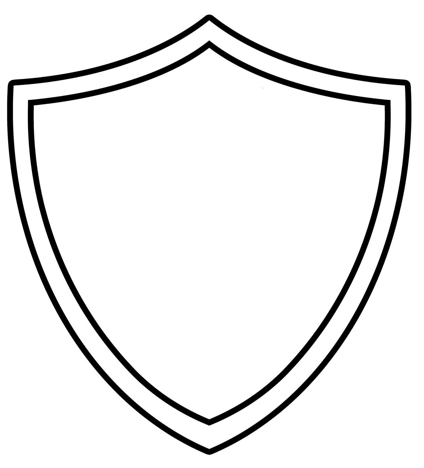 10 Shield Design Template Images Blank Superhero Shield Throughout