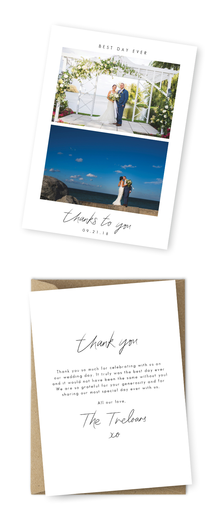 10 Wording Examples For Your Wedding Thank You Cards Regarding Template For Wedding Thank You Cards