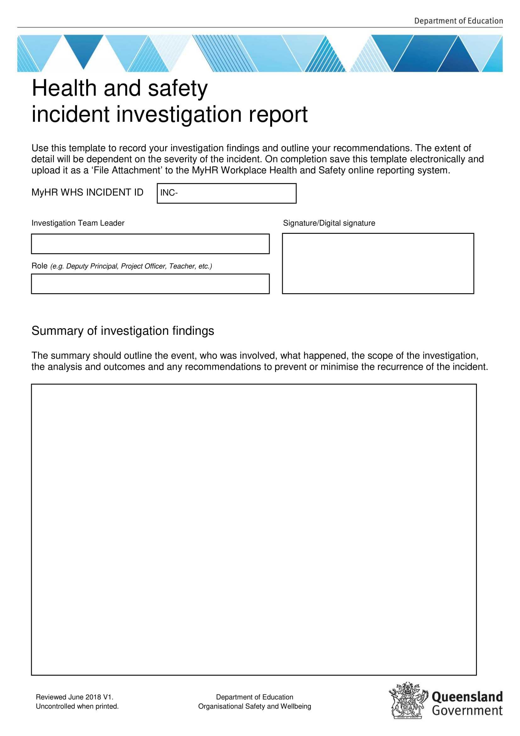 10+ Workplace Investigation Report Examples – Pdf | Examples Within Workplace Investigation Report Template