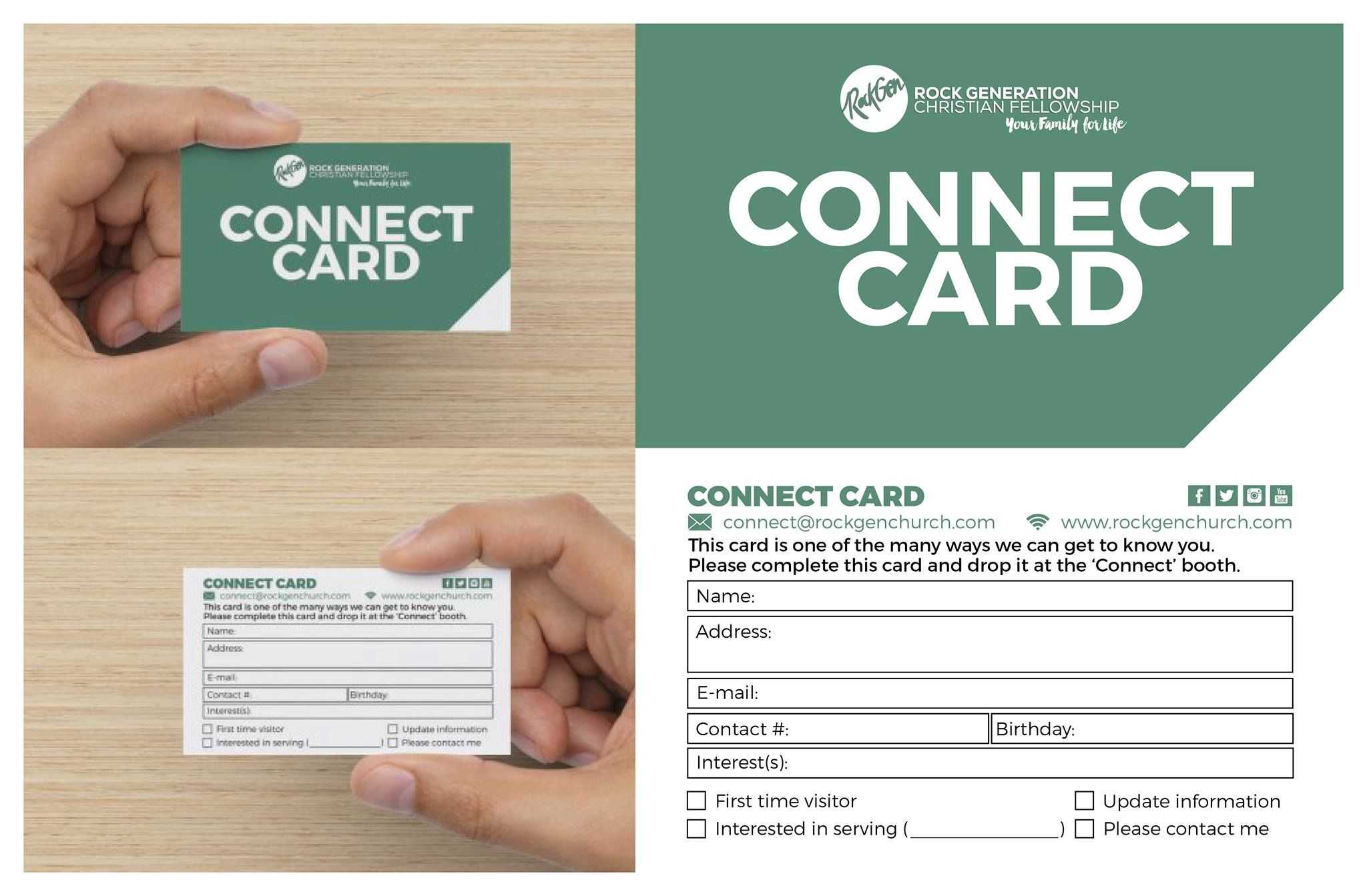 11 Awesome Church Connection Card Examples | Scbc Media Team Intended For Church Invite Cards Template