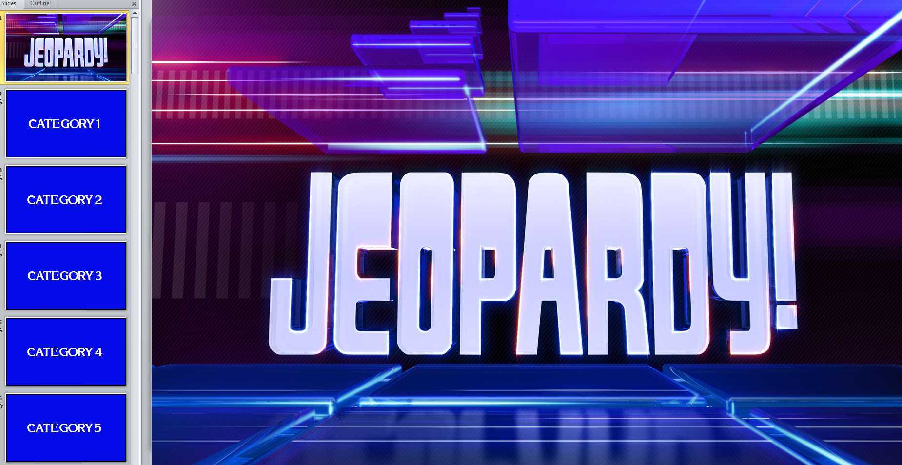 11 Best Free Jeopardy Templates For The Classroom In Quiz Show Template Powerpoint