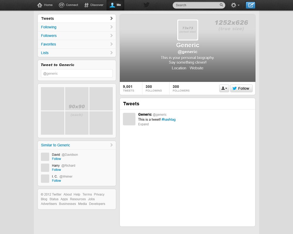 11 Best Photos Of Blank Twitter Profile Template – Twitter Intended For Blank Twitter Profile Template