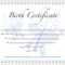 11+ Design Birth Certificate | Grittrader Throughout Birth Certificate Template For Microsoft Word