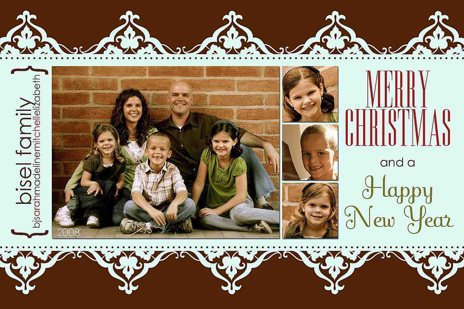 11 Free Templates For Christmas Photo Cards Within Holiday Card Templates For Photographers