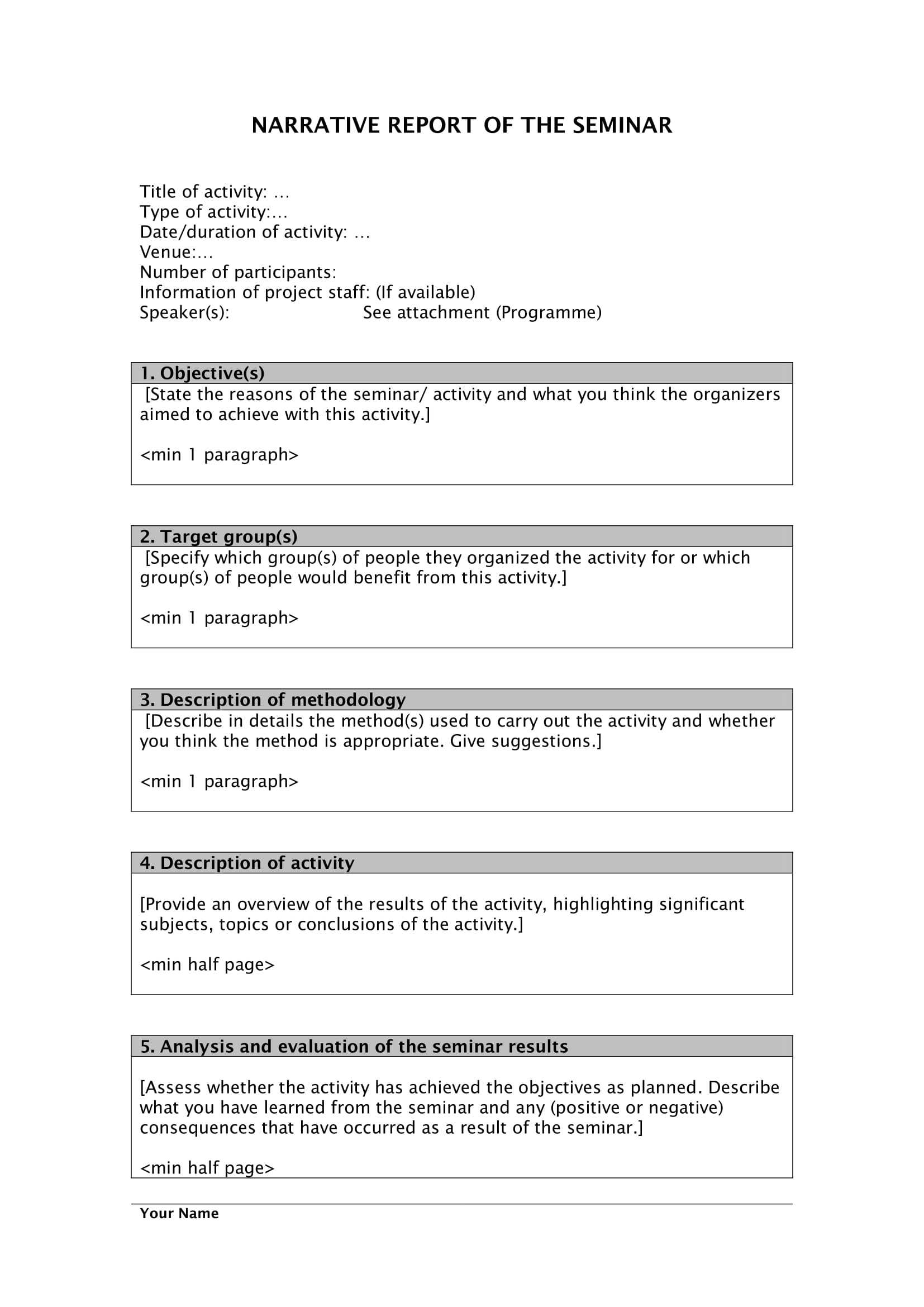 11+ Narrative Report Examples – Pdf | Examples Intended For Focus Group Discussion Report Template
