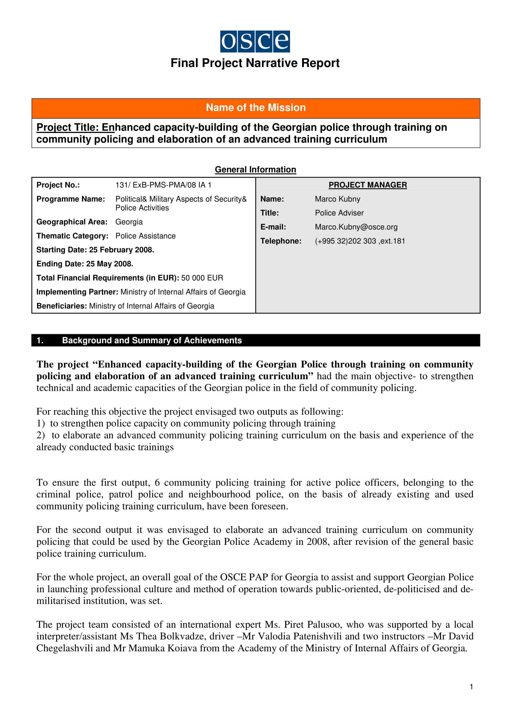 11+ Narrative Report Examples – Pdf | Examples Pertaining To Incident Summary Report Template