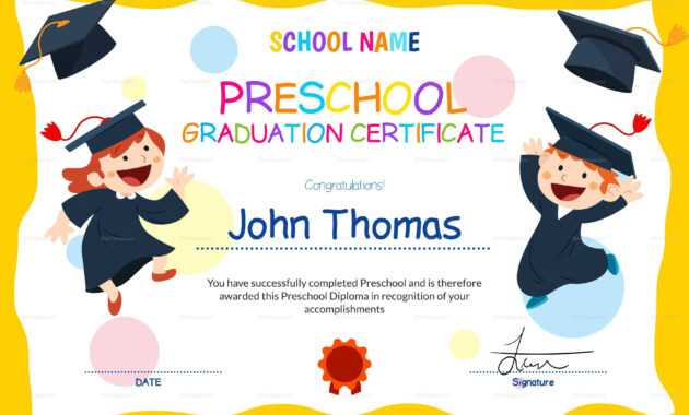 11+ Preschool Certificate Templates - Pdf | Free &amp; Premium throughout Preschool Graduation Certificate Template Free