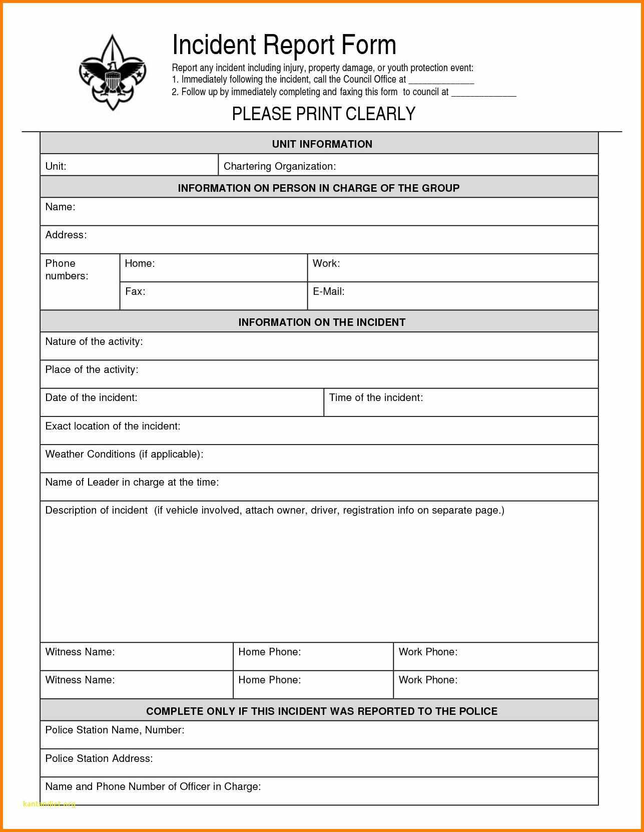 11+ Sample Incident Report Forms | Instinctual Intelligence Intended For It Incident Report Template