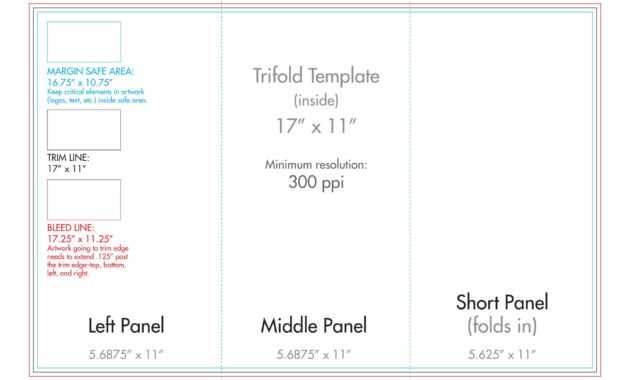 11&quot; X 17&quot; Tri Fold Brochure Template - U.s. Press with regard to 11X17 Brochure Template