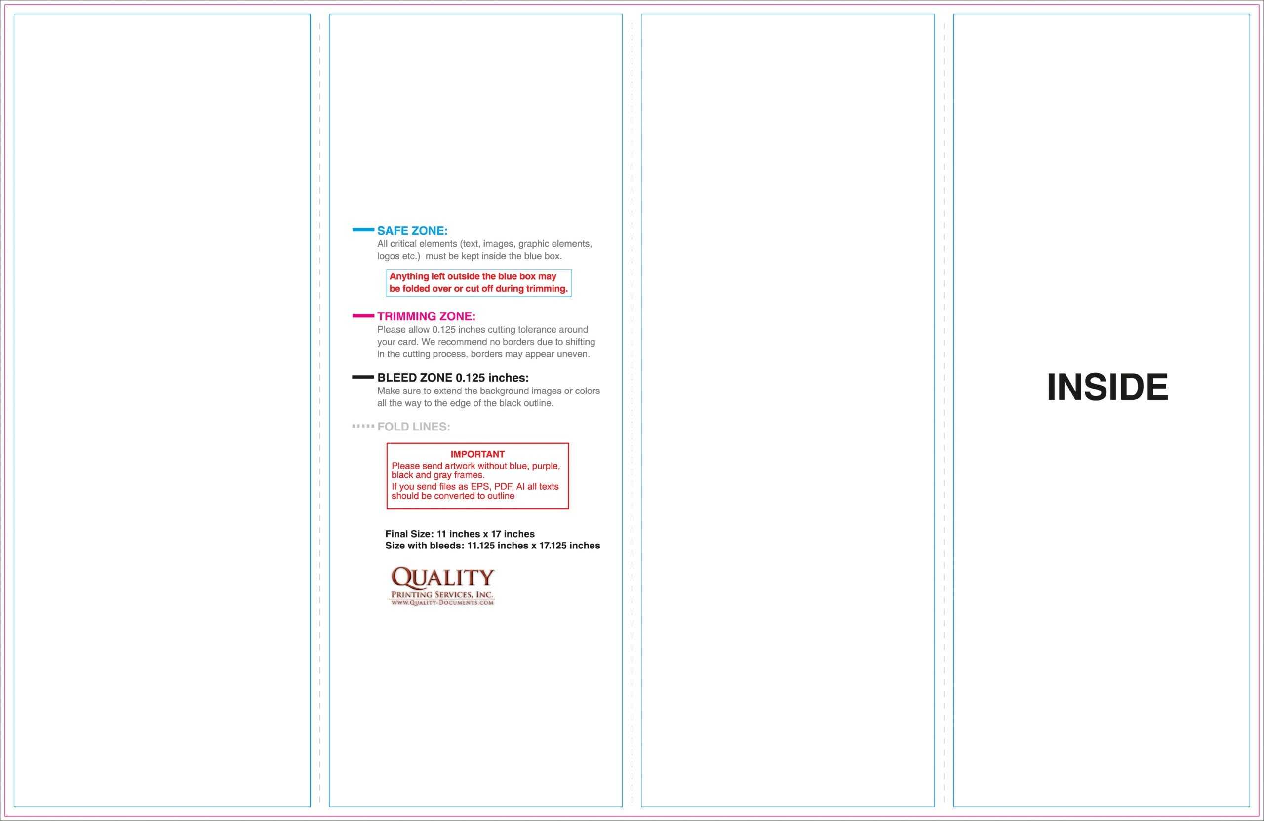 11X17 Brochure Templates For 11X17 Brochure Template