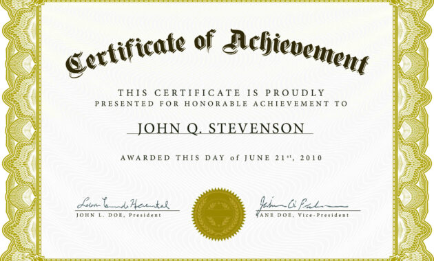 12 Certificate Templates Free Downloads Images - Completion with Certificate Templates For Word Free Downloads
