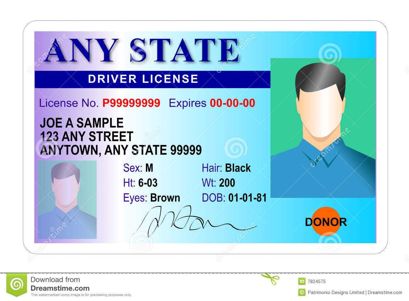 12 Free Drivers License Template Photoshop | Proposal Resume Pertaining To Blank Drivers License Template