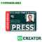 12 Images Of Media Center Passes Template | Vanscapital Pertaining To Media Id Card Templates