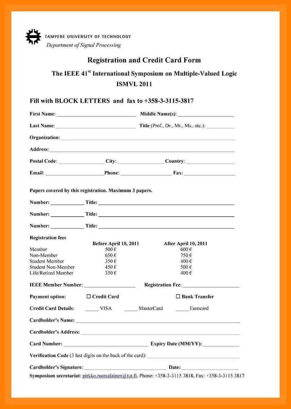  Student Registration Form Template Free Download Sampletemplatess 