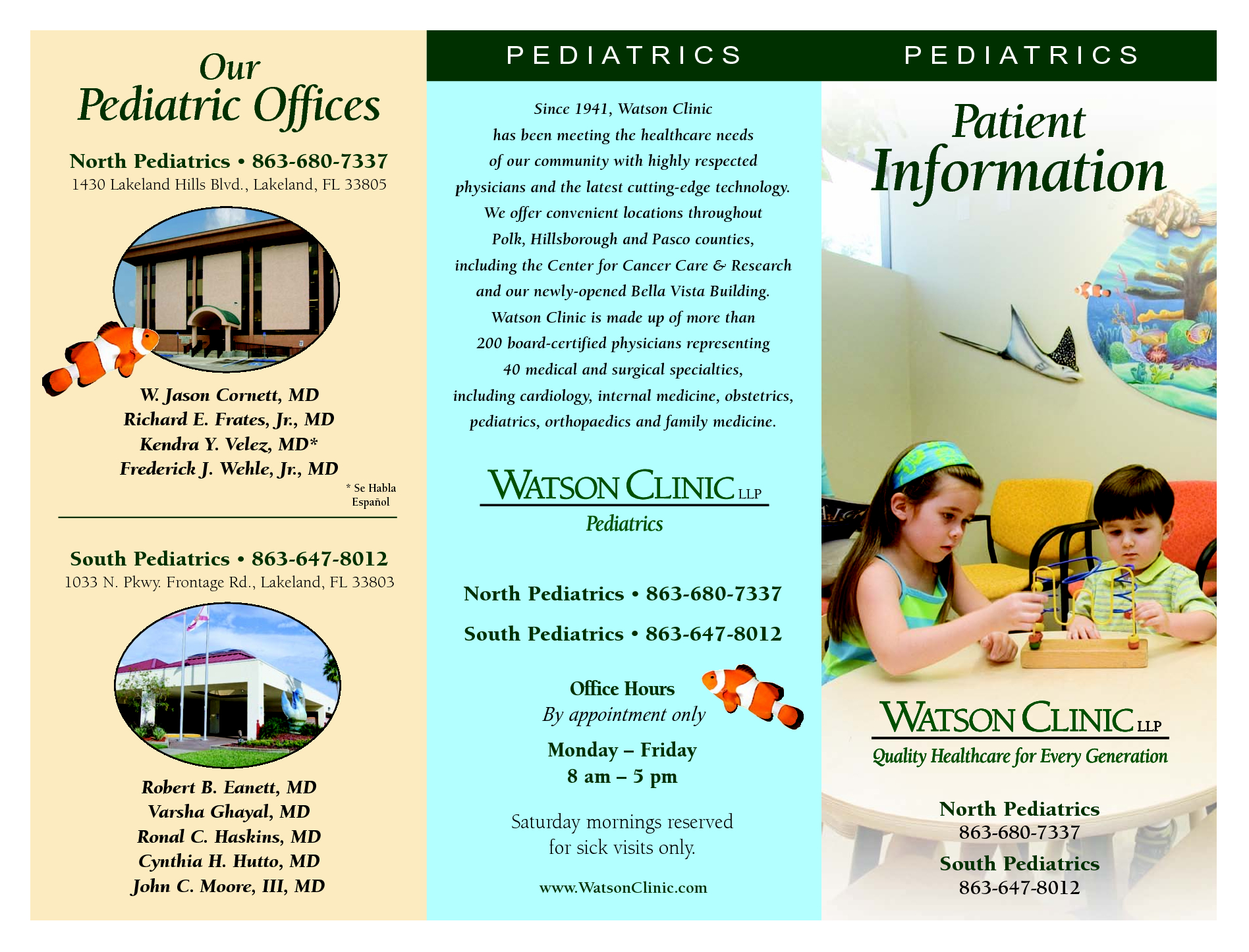 13 Best Photos Of Doctor Office Pamphlet Sample – Pediatric Pertaining To Medical Office Brochure Templates