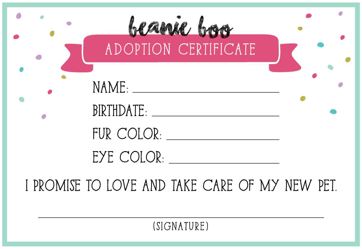 14+ Adoption Certificate Templates | Proto Politics Inside Toy Adoption Certificate Template