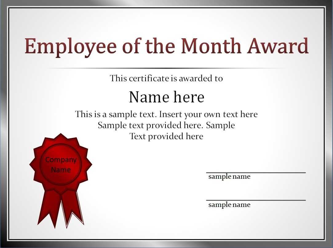 14+ Employee Of The Month Certificate Template | This Is Intended For Employee Of The Month Certificate Template With Picture