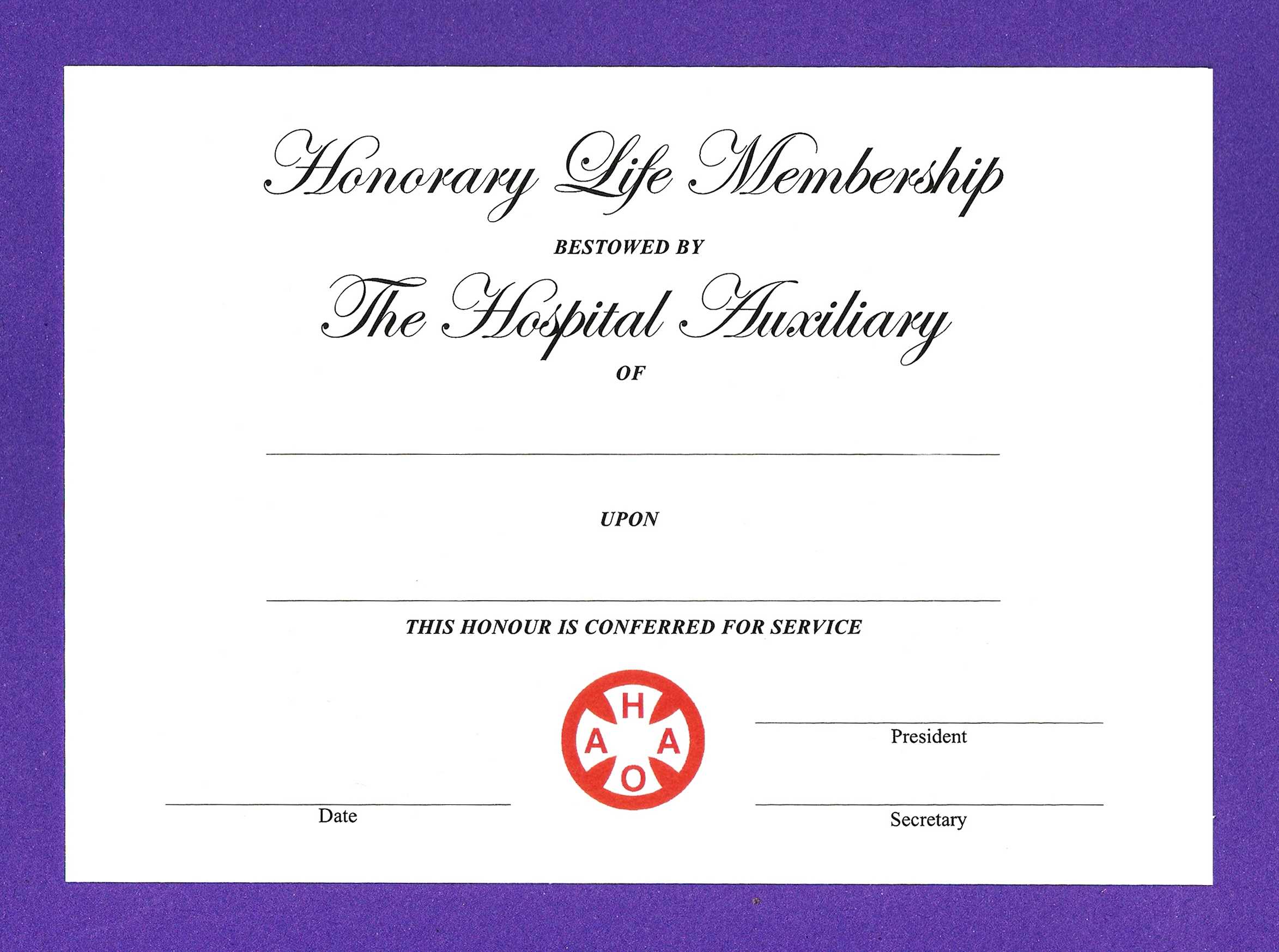 14+ Honorary Life Certificate Templates - Pdf, Docx | Free Throughout New Member Certificate Template