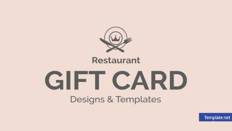 14+ Restaurant Gift Card Designs &amp; Templates – Psd, Ai intended for ...