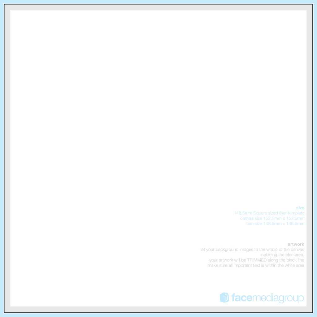 148Mm Sq Blank Flyer Template | 148Mm Sq Blank Flyer Templat Regarding Blank Templates For Flyers