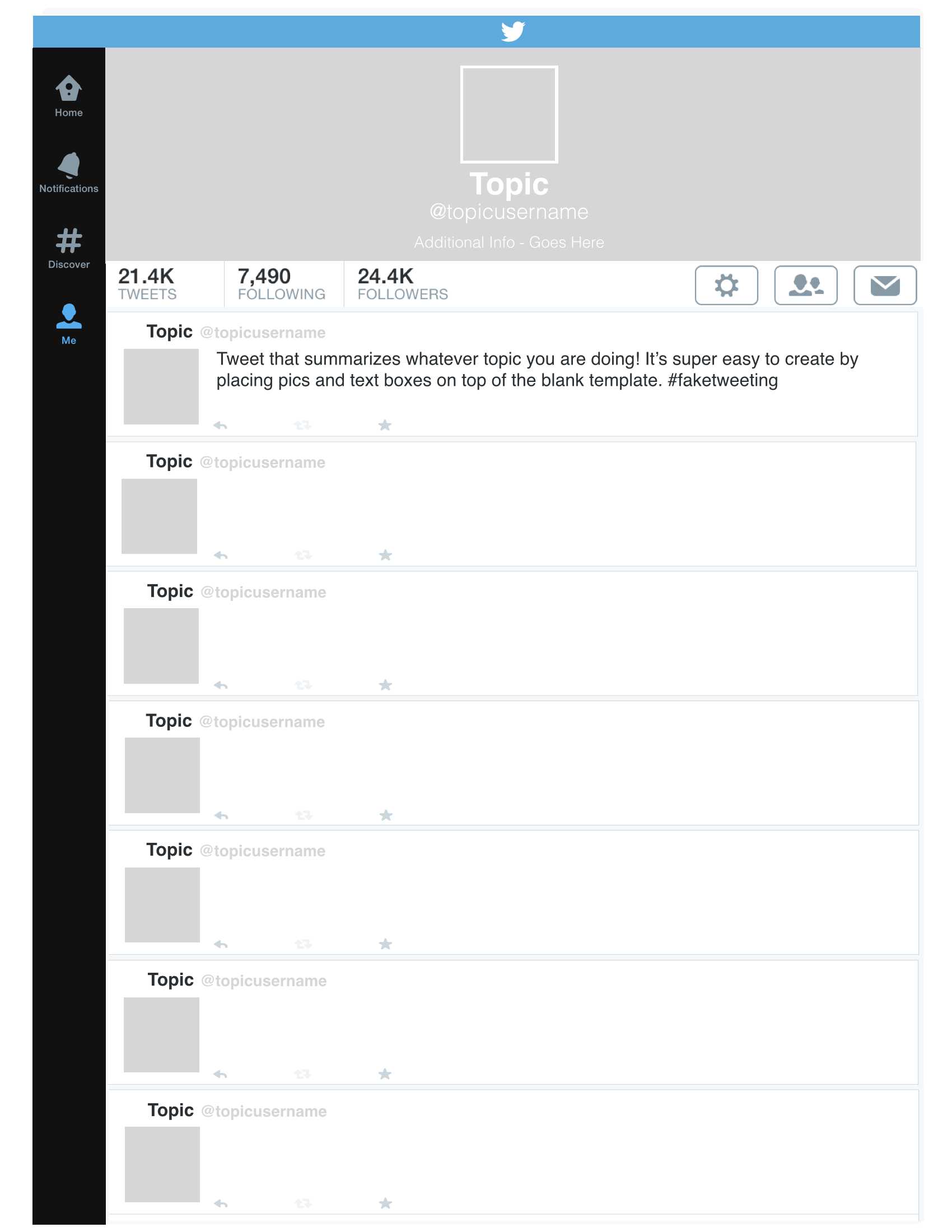 15 Best Photos Of Blank Twitter Template For Students 2015 Regarding Blank Twitter Profile Template